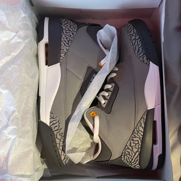 s-l400.jpg Air Jordan 3 retro silver/sport red l-t graphite size 10 1/2 in men main image 1